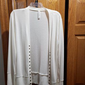 XL White cardigan